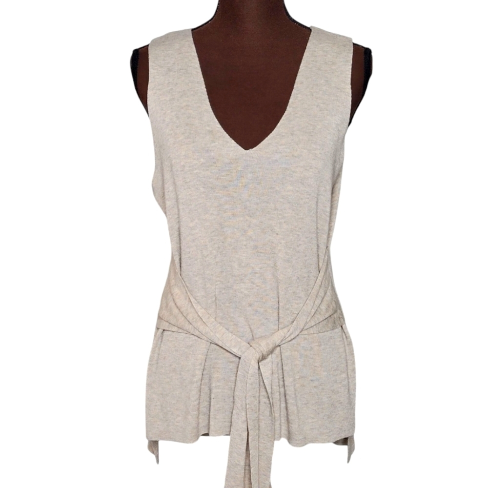 ANTONIO MELANI Cream V-Neck Sweater